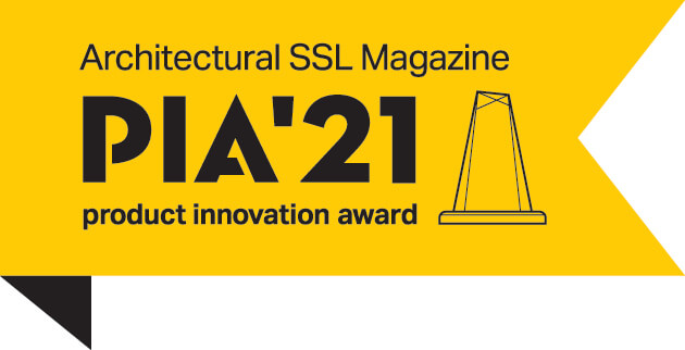 Architectural SSL Magazine PIA'21 Product Innovation Award Badge